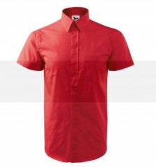 Kurzarm Hemd - Rot Kurzarmhemden